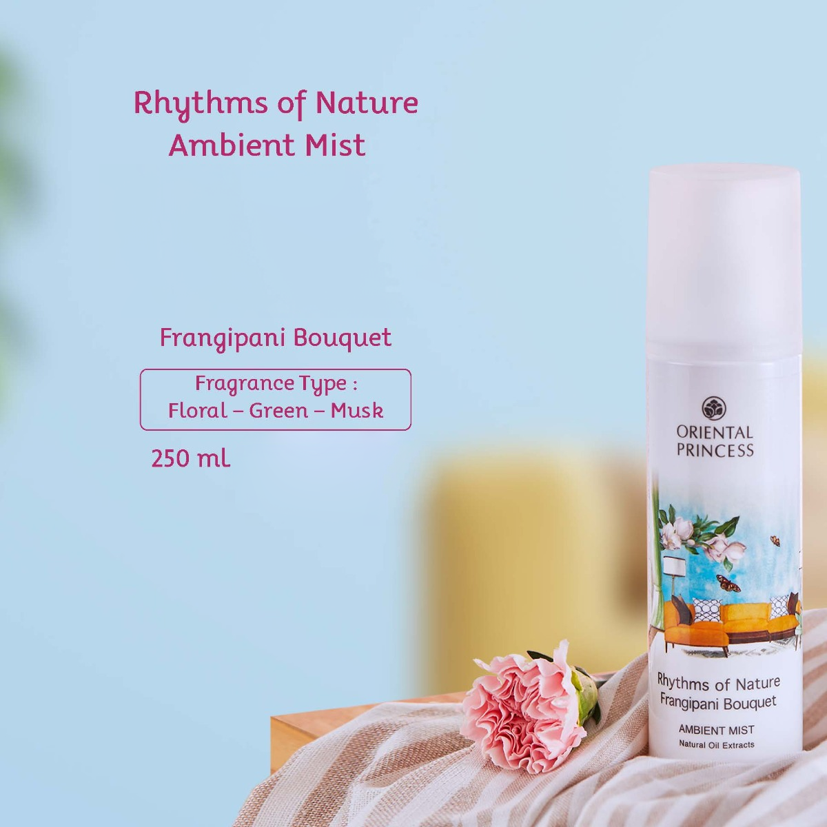 Rhythms of Nature Frangipani Bouquet Ambient Mist ( 250 ml.
